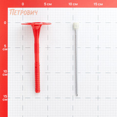 Дюбель для теплоизоляции Tech-Krep 10х140 мм металлический гвоздь с термоголовкой (60 шт.) - фото 2