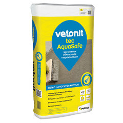 Гидроизоляция цементная Vetonit Weber.tec/ Vetonit tec AquaSafe 20 кг - фото 6