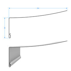 Профиль околооконный Docke 3000х254 мм пломбир универсальный - фото 2