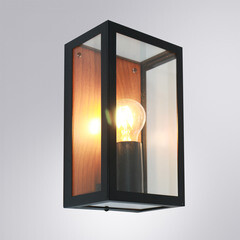 Светильник садово-парковый настенный Arte Lamp Belfast черный E27 60 Вт IP44 (A4569AL-1BR) - фото 2