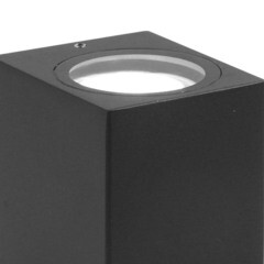 Светильник садово-парковый настенный Arte Lamp Artefact черный 160 мм GU10 35 Вт IP65 (A3404AL-2BK) - фото 3