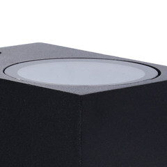 Светильник садово-парковый настенный Arte Lamp Artefact черный GU10 35 Вт IP65 (A3404AL-1BK) - фото 3