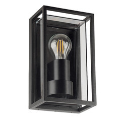 Светильник садово-парковый настенный Arte Lamp Marfik черный E27 15 Вт IP65 (A2322AL-1BK) - фото 1