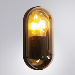 Светильник садово-парковый настенный Arte Lamp Marfik черный E27 15 Вт IP65 (A2481AL-1GO) - фото 3