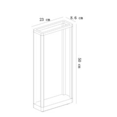 Светильник светодиодный садово-парковый Arte Lamp Hassaleh черный 500 мм 4000К 9 Вт IP65 (A3374PA-1BK) - фото 2