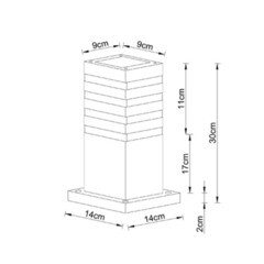 Светильник садово-парковый Arte Lamp Heather черный 300 мм E27 20 Вт IP54 (A4413FN-1BK) - фото 2