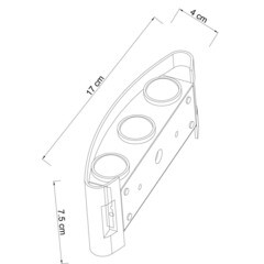Светильник светодиодный садово-парковый настенный Arte Lamp Bosto черный 4200К 6 Вт IP65 (A3122AL-6BK) - фото 2