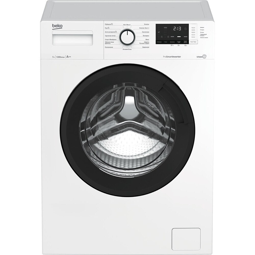 

Стиральная машина Beko WSRE7612XAWI белая