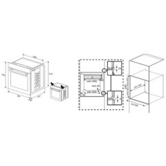 Духовой шкаф электрический встраиваемый Indesit IFE 3644 J 594 мм черный - фото 2