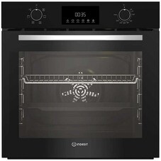 Духовой шкаф электрический встраиваемый Indesit IFE 3644 J 594 мм черный