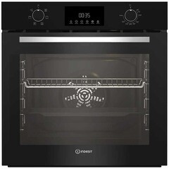 Духовой шкаф электрический встраиваемый Indesit IFE 3644 J 594 мм черный - фото 1