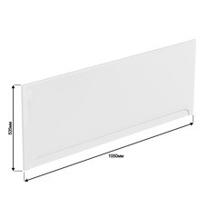 Панель фронтальная для ванны акриловой Bas Рио 105х70 см белая (Э 00046) - фото 4