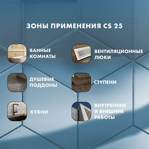 Герметик силиконовый затирка Церезит CS 25 № 04 серебристо-серый 280 мл ...