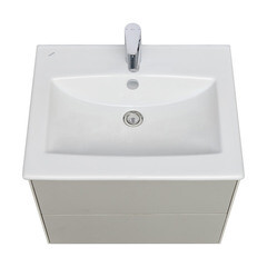 Тумба под раковину Aquaton Сохо 60 см подвесная слэйт/галька серая (1A258001AJ9A0) - фото 7