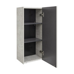 Шкаф Aquaton Сохо 35 см подвесной слэйт/галька серая - фото 8