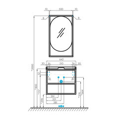 Тумба под раковину Aquaton Лофт Фабрик 65 см подвесная дуб эндгрейн (1A242301LTDU0) - фото 6