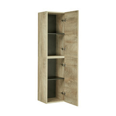 Шкаф Aquaton Лофт Фабрик 34 см подвесной дуб эндгрейн - фото 7