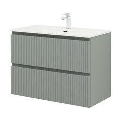 Тумба под раковину Акванет Джейн 90 см подвесная мисти грин (00335435) - фото 7