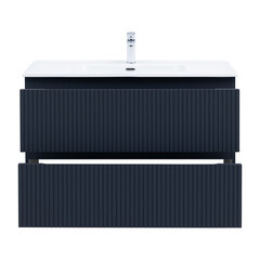 Тумба под раковину Акванет Джейн 100 см подвесная маренго (00335431) - фото 8