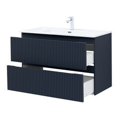 Тумба под раковину Акванет Джейн 100 см подвесная маренго (00335431) - фото 6