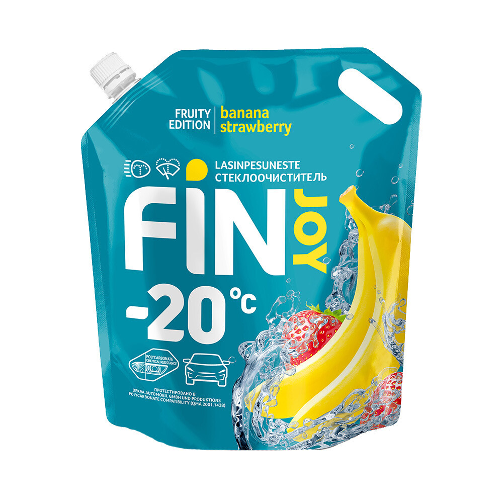 Стеклоомыватель Fin Joy Fruity Banana зимний -20 °С 4 л