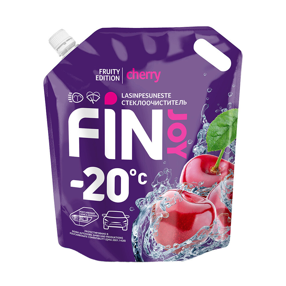 Стеклоомыватель Fin Joy Fruity Cherry зимний -20 °С 3,5 л