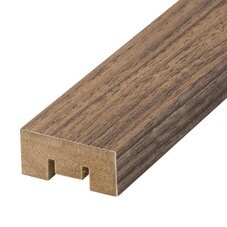 Декоративная рейка МДФ 35х16х2700 мм грецкий орех Стильный Дом