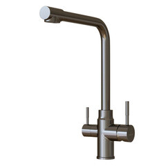 Смеситель для кухни Mixline MLSS-0320 графит с высоким изливом с подключением к фильтру однорычажный (553820) - фото 1