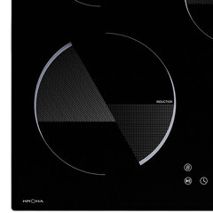 Варочная панель индукционная Krona Ombra 45 3 конфорки черная - фото 6