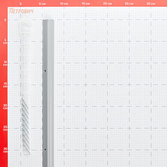 Порог алюминиевый угловой наружный 19х19х1800 мм серебро - фото 3