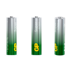 Батарейка GP Batteries Super Алкалин AA пальчиковая LR6 1,5 В (2 шт.) (GP 15AA21-2CRSBC2) - фото 8