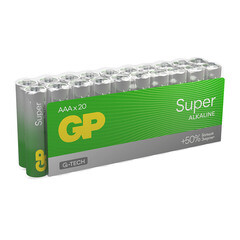Батарейка GP Batteries Super Алкалин AAA мизинчиковая LR03 1,5 В (20 шт.) (GP 24AA21-2CRSWC20) - фото 12