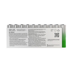 Батарейка GP Batteries Super Алкалин AAA мизинчиковая LR03 1,5 В (20 шт.) (GP 24AA21-2CRSWC20) - фото 10