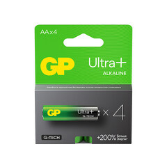 Изображение товара Батарейка GP Batteries Ultra+ Алкалин AA пальчиковая LR6 1,5 В (4 шт.) (GP 15AUPA21-2CRSB4)