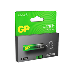 Батарейка GP Batteries Ultra+ Алкалин AAA мизинчиковая LR03 1,5 В (8 шт.) (GP 24AUPA21-2CRB8) - фото 13