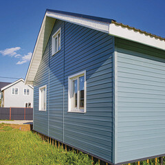 Сайдинг Альта-Профиль Премиум Брус 3000х250 мм серо-голубой - фото 9