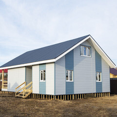 Сайдинг Альта-Профиль Премиум Брус 3000х250 мм серо-голубой - фото 7