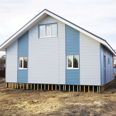 Сайдинг Альта-Профиль Премиум Брус 3000х250 мм серо-голубой - фото 5