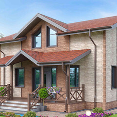 Панель фасадная Альта-Профиль Камень скалистый Эко 1170х430 мм кремовая - фото 7