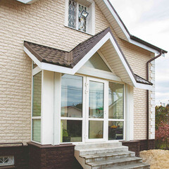 Панель фасадная Альта-Профиль Фагот Эко 1020х430 мм кремовая - фото 2