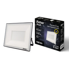 Прожектор светодиодный Ritter Profi 2700К 100 Вт IP65 черный - фото 2
