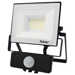 Прожектор светодиодный Ritter Profi 6500К 30 Вт IP65 с датчиком движения черный - фото 7