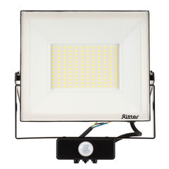 Прожектор светодиодный Ritter Profi 6500К 100 Вт IP65 с датчиком движения черный - фото 10