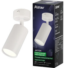 Спот Ritter Arton GU10 40 Вт 4 кв.м белый IP20 (59964 7) - фото 2
