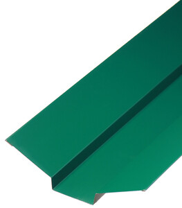 Ендова внешняя для металлочерепицы 90х70х90 мм 2 м зеленая RAL 6005