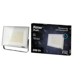 Прожектор светодиодный Ritter Profi 6500К 200 Вт IP65 черный - фото 8