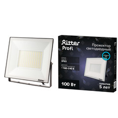 Прожектор светодиодный Ritter Profi 6500К 100 Вт IP65 черный - фото 8