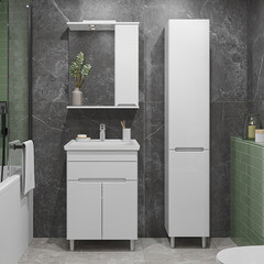 Комплект тумба с раковиной Sanstar Модена 60 см напольная белая (223.1-1.4.1.К) - фото 6