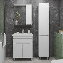 Комплект тумба с раковиной Sanstar Модена 70 см напольная белая (224.1-1.4.1.К) - фото 2