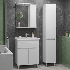 Комплект тумба с раковиной Sanstar Модена 70 см напольная белая (224.1-1.4.1.К) - фото 8